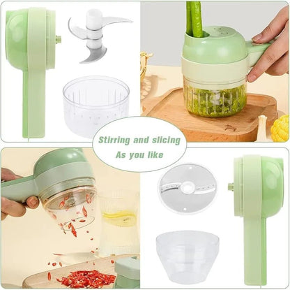 4 - in - 1 Electric Vegetable Cutter – Multi - Function Food Processor - SHOP FOR ALL