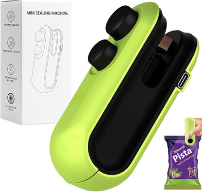 Mini Portable Sealing Machine - 2 in 1 - Sealing & Cutting - SHOP FOR ALL
