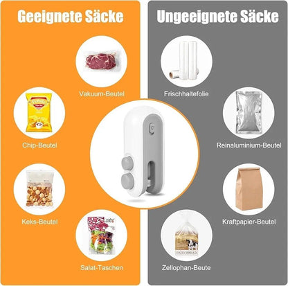 Mini Portable Sealing Machine - 2 in 1 - Sealing & Cutting - SHOP FOR ALL