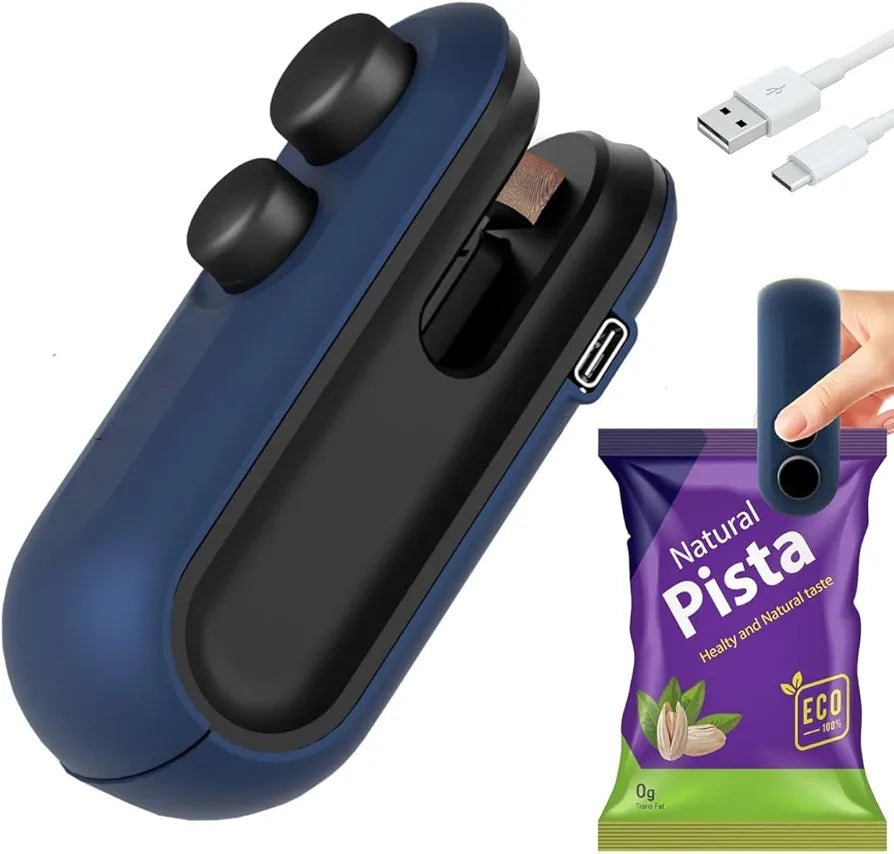 Mini Portable Sealing Machine - 2 in 1 - Sealing & Cutting - SHOP FOR ALL