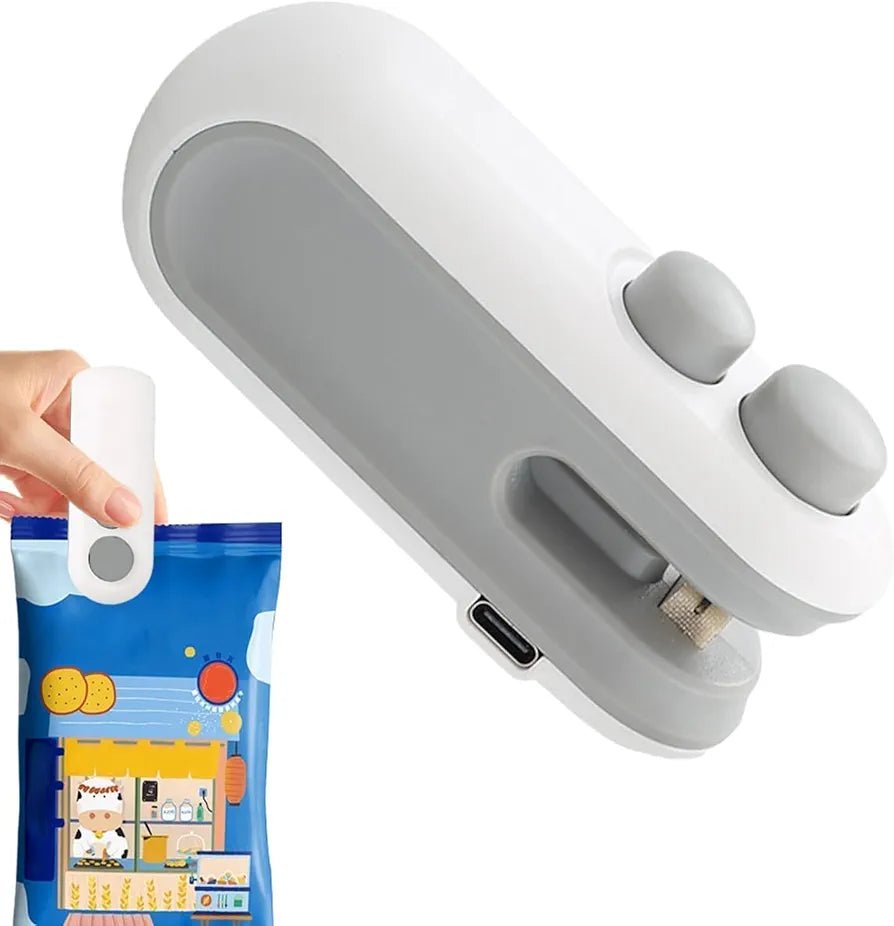 Mini Portable Sealing Machine - 2 in 1 - Sealing & Cutting - SHOP FOR ALL
