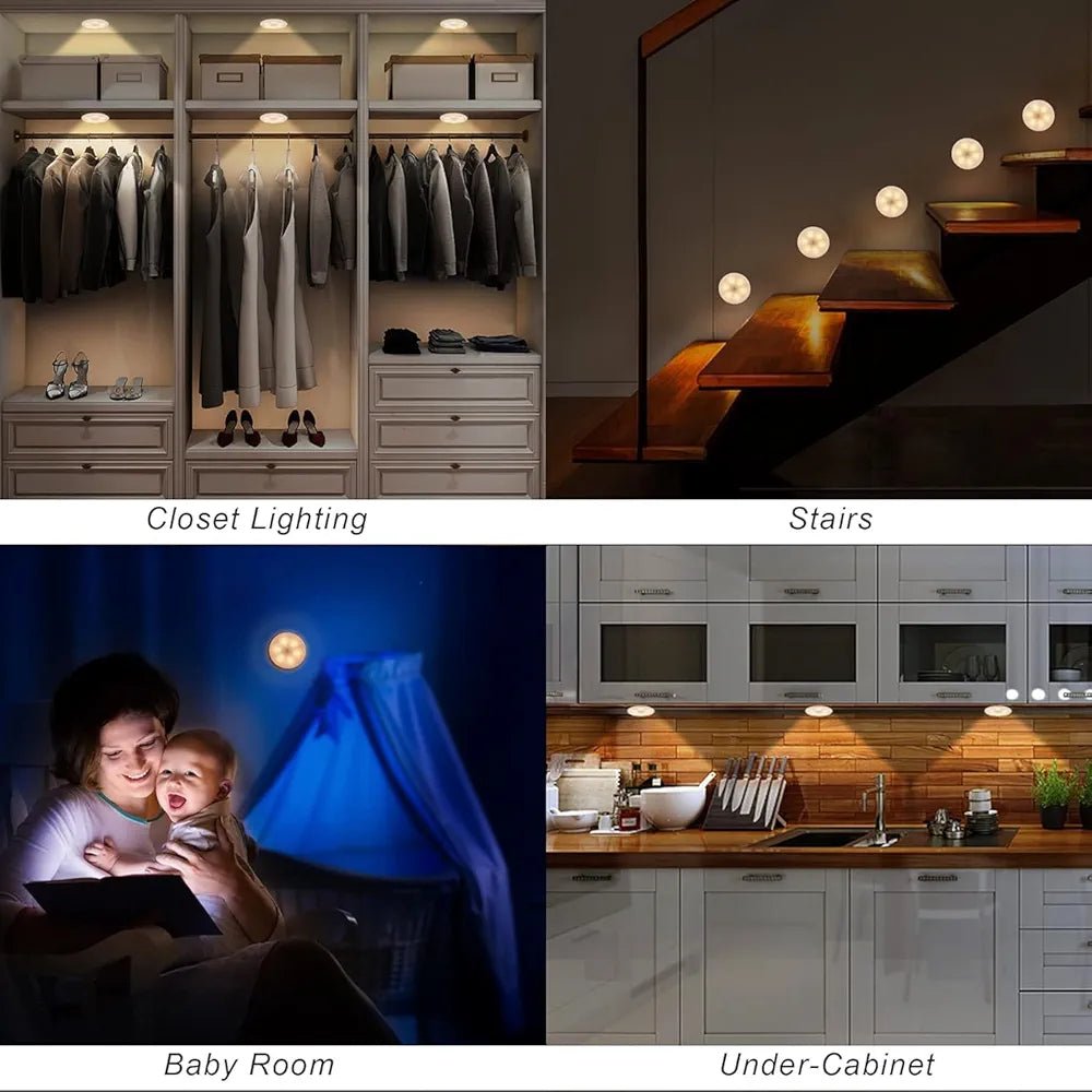 Motion Sensor LED Light (Rechargeable) (pack of 2) - SHOP FOR ALL