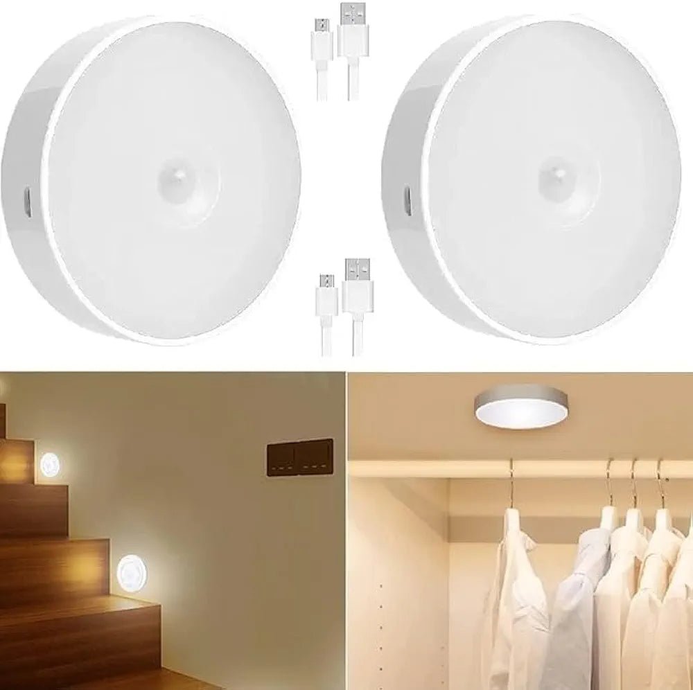 Motion Sensor LED Light (Rechargeable) (pack of 2) - SHOP FOR ALL