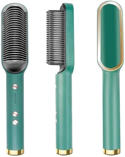 Professional Hair Straightener Tourmaline Ceramic Hair Curler Brush Hair Comb - SHOP FOR ALL