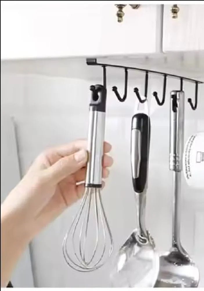 Under - Shelf 6 - Hook Mug & Cup Holder Rack (pack of 2)– Space - Saving Kitchen Cabinet Organizer - SHOP FOR ALL